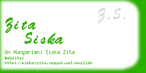 zita siska business card